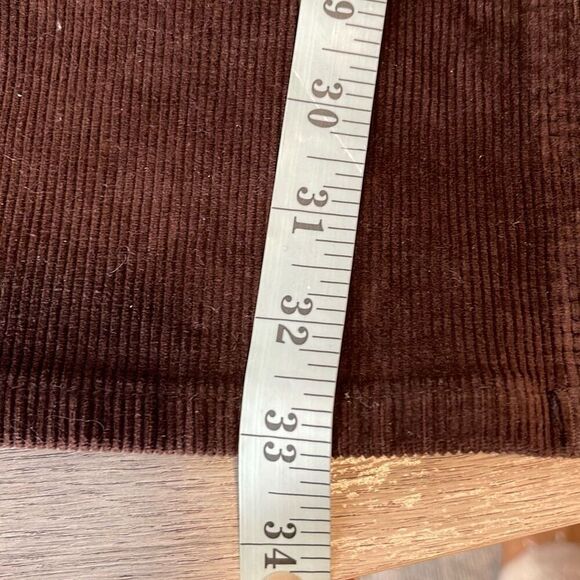John Galt Womens Mid Rise Stretch‎ Corduroy Flared Bootcut Pants Brown Small - Picture 9 of 9